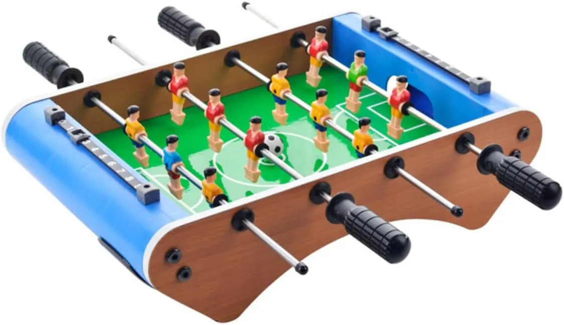 GALPADA 1 Set Interactive Desktop Football Game Double Foosball Table for Family Fun Parent Bonding Sturdy Design for Birthday Parties and Festivals