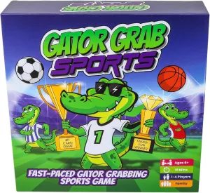 Gator Grab Sports Card Game (Mom's Choice Award Winner) | Perfect for Children & Adults who Love Board Games, Card Game & Educational Toys | Fast-Paced Family Game Night Fun -Ages 6 & up, Easy to Play