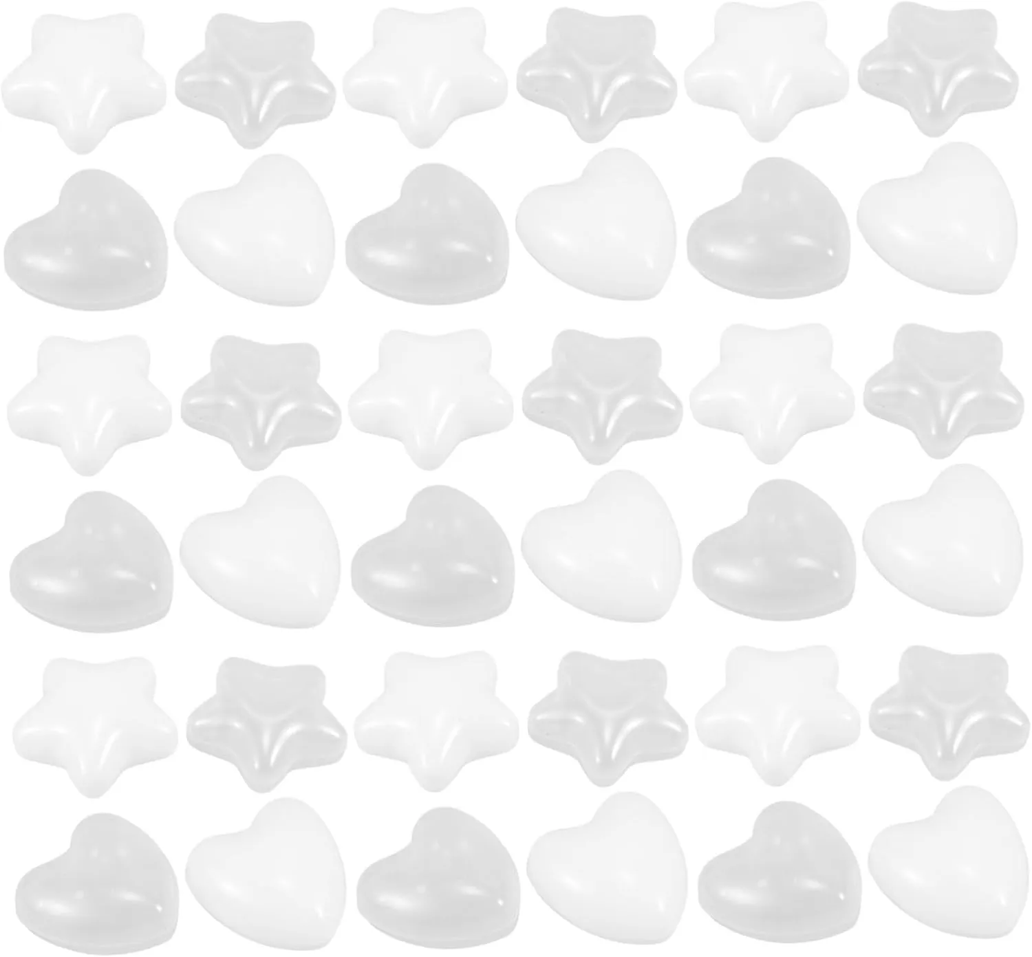 Gatuida 100pcs Star Heart Shape Ocean Balls for Play Tents Pools and Ball Pits Soft Smooth Surface for and Hand Eye Coordination Development