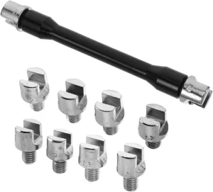 Gatuida 1set Motorcycle Wrench Tool Kit Compact Spanner Lightweight Versatile Repair Tools for All Motorcycle Brands for Home Travel Use