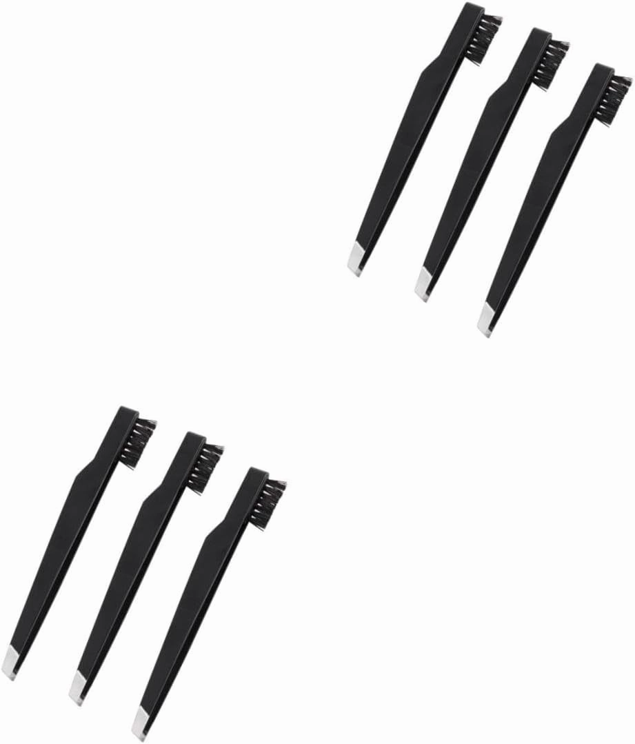 Gatuida 2sets Brow Grooming Kit for Women Eyebrow Kit Brow Shaper Tweezers Hair Removal Tweezers Eyelash Brush Perfect for Travel 3pcs*2