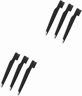 Gatuida 2sets Brow Grooming Kit for Women Eyebrow Kit Brow Shaper Tweezers Hair Removal Tweezers Eyelash Brush Perfect for Travel 3pcs*2