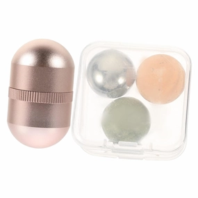 Gatuida Jade Face Roller Set for Face Eye Lava Roller Facial Beauty Supplies Cooling Jade Massager