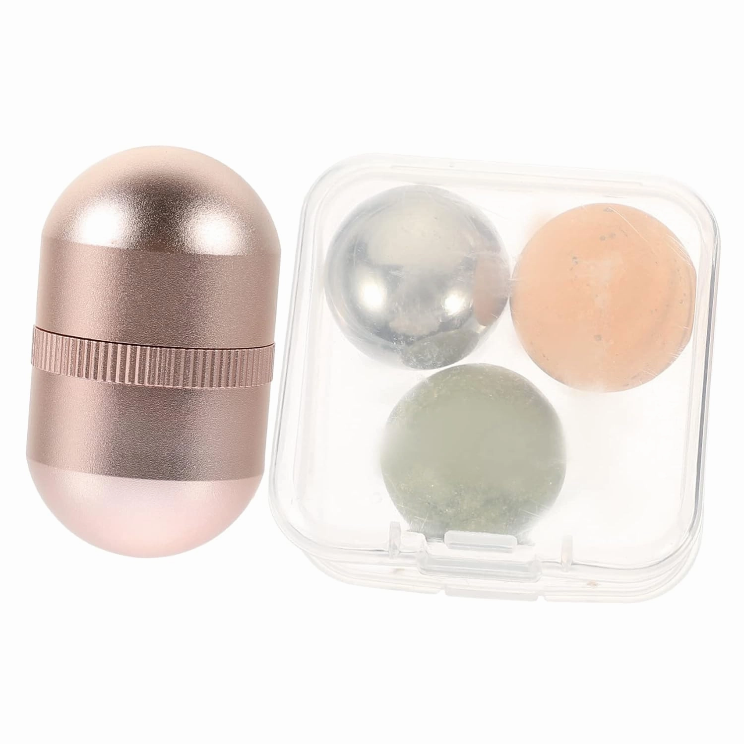 Gatuida Jade Face Roller Set for Face Eye Lava Roller Facial Beauty Supplies Cooling Jade Massager