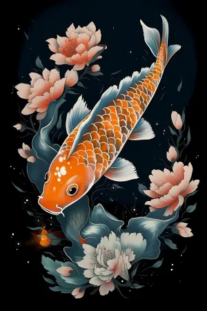 Giant Koi Fish Theme Wooden Puzzle for Home Decor Fun Game Family Educational Games Toys Gifts Jigsaw Puzzle 1000 Pieces