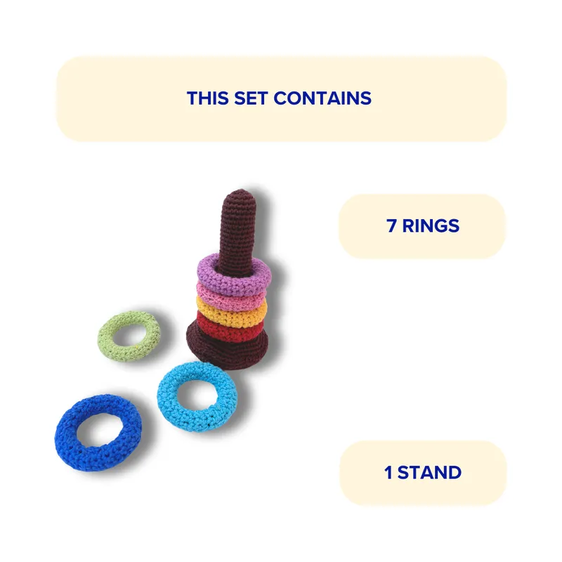 Giraffe Soft Stacking Rings (8 Months-2 Years)