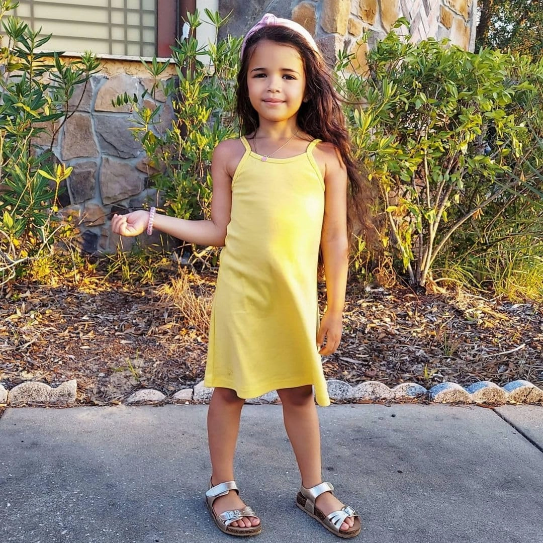 Girls Soft Cotton Camisole Dress