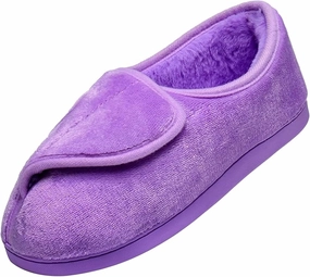 Git-up Women Soft wide Slippers Memory Foam Closed Toed Diabetic Arthritis Edema House Slippers