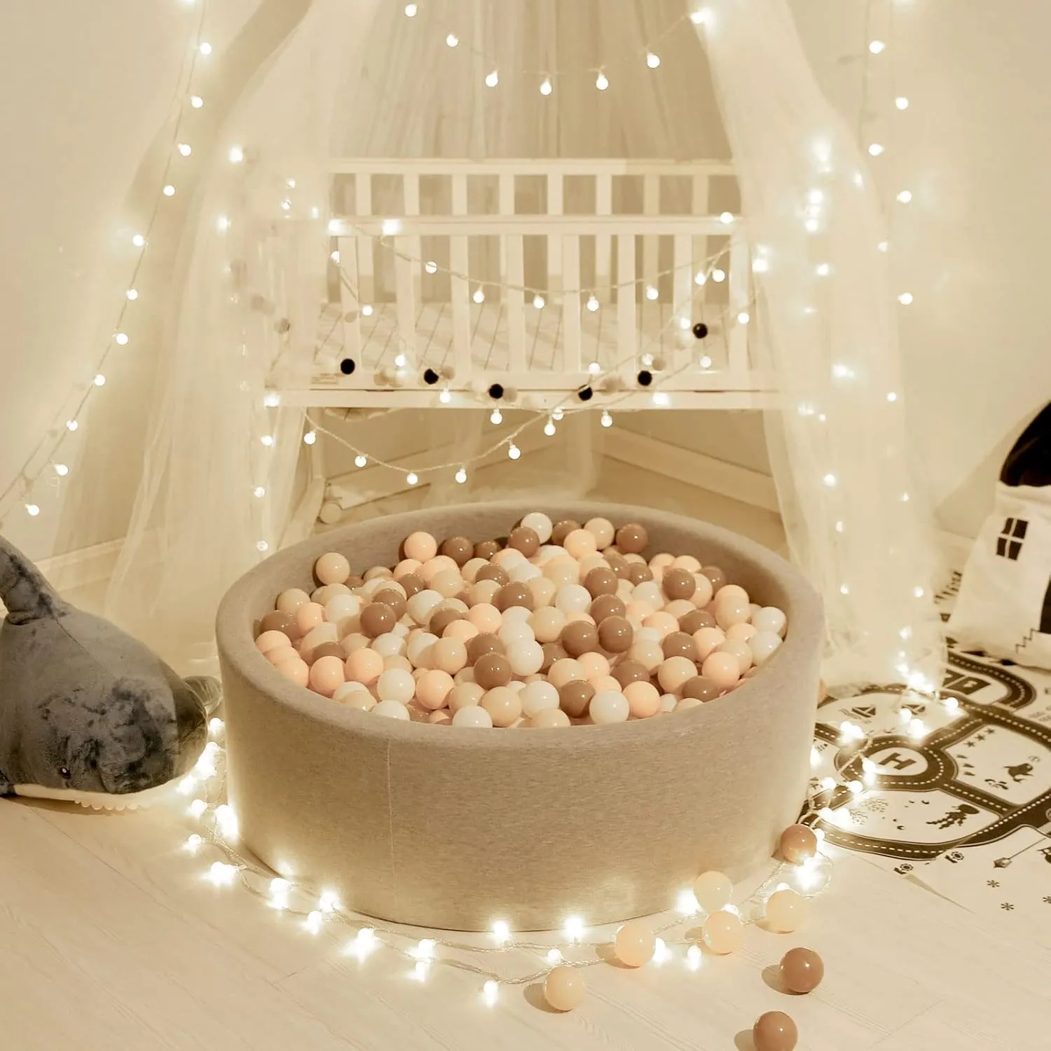 GOGOSO Ball Pit Balls for Toddlers Kids Plastic Balls for Ball-Pit Playpen Pool Baby Pastel Party Decor Fun Shaped Star Bulk 50 100 200 500 1000 Count