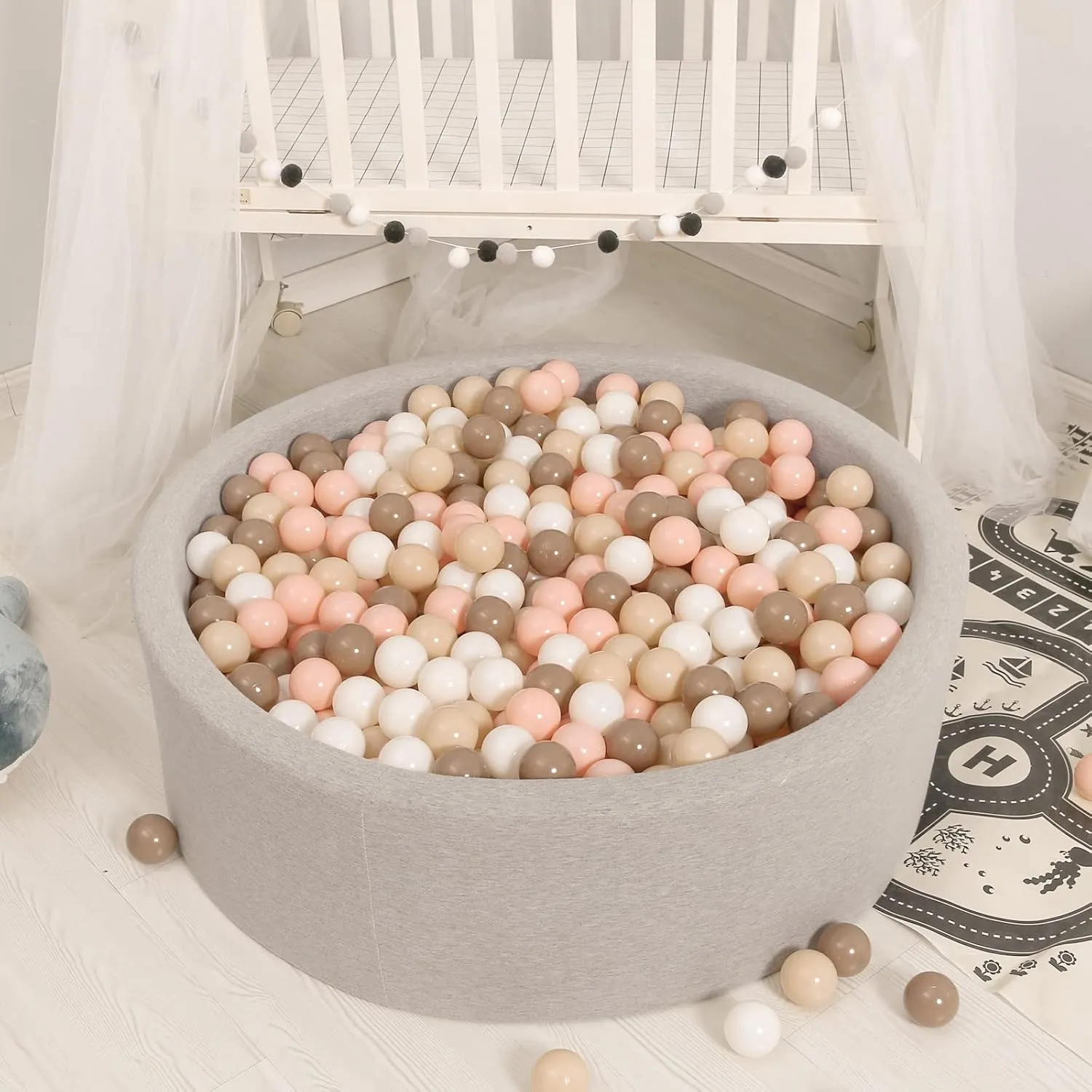 GOGOSO Ball Pit Balls for Toddlers Kids Plastic Balls for Ball-Pit Playpen Pool Baby Pastel Party Decor Fun Shaped Star Bulk 50 100 200 500 1000 Count