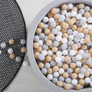 GOGOSO Ball Pit Balls for Toddlers Kids Plastic Balls for Ball-Pit Playpen Pool Baby Pastel Party Decor Fun Shaped Star Bulk 50 100 200 500 1000 Count