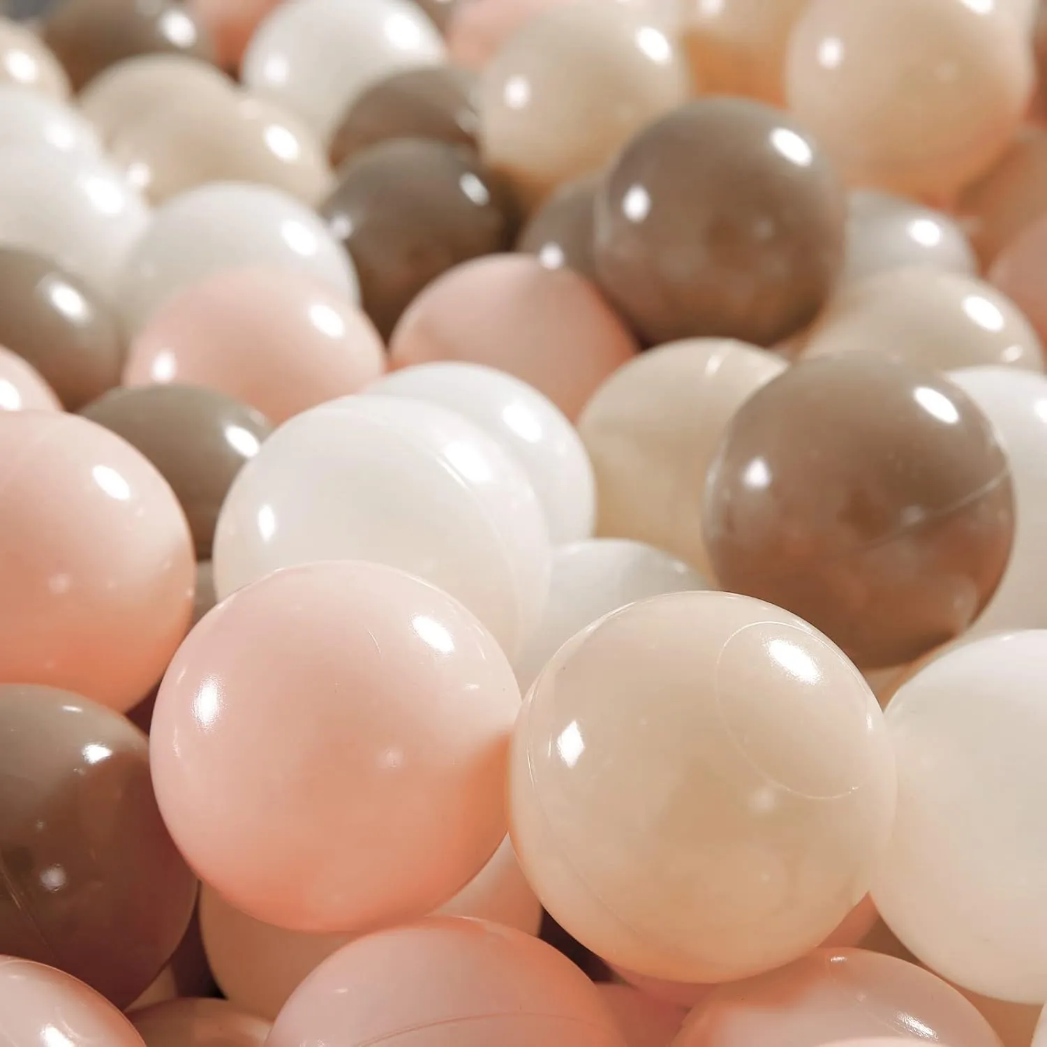 GOGOSO Ball Pit Balls for Toddlers Kids Plastic Balls for Ball-Pit Playpen Pool Baby Pastel Party Decor Fun Shaped Star Bulk 50 100 200 500 1000 Count