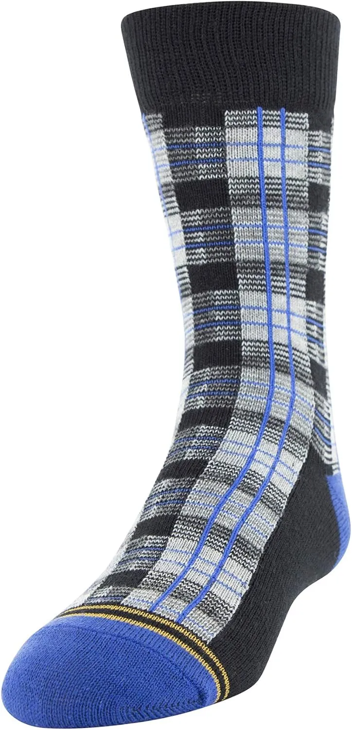 GOLDTOE Boys' Total Package Crew Socks, 6-Pairs