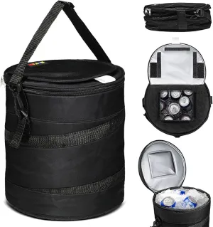 Golf Cart Portable Cooler Bag,Leakproof Golf Cart Insulated Pouch,Foldable Soft Cooler Bag with Adjustable Shoulder Strap for Golf Accessories,Outdoor Travel Hiking
