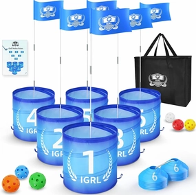 Golf Yard Game - 6 Holes Backyard Golf Games for Adults, Golf Chipping Game Set with Balls, Carry Bag, Flag & Obstacles, Outdoor Indoor Golf Gifts for Men Lawn, Beach, Camping, Park, Hotel