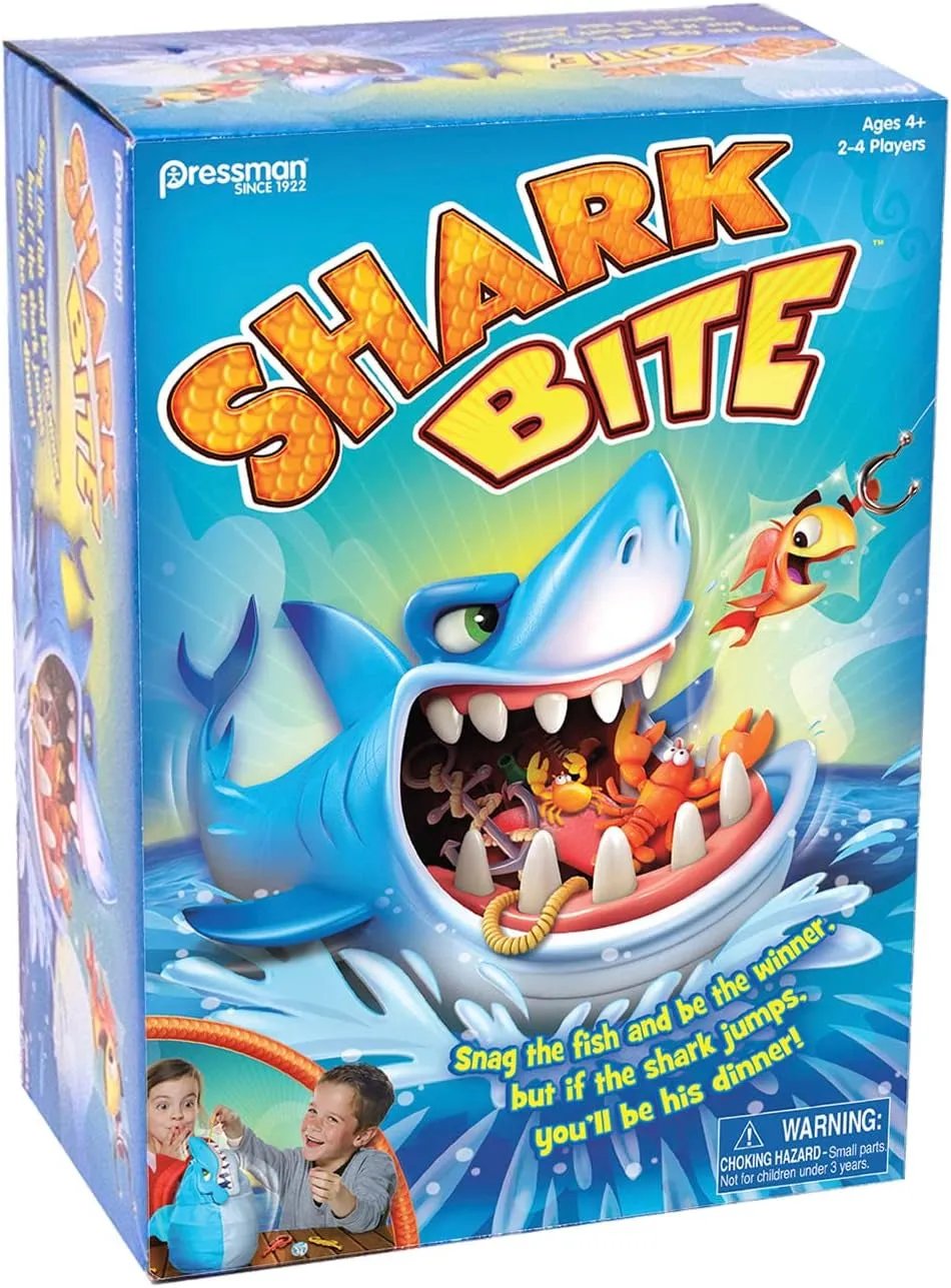 Goliath Games Shark Bite with Bonus Let'S Go Fishing Card Game Kids Action Games | for Ages 4  | for 2-4 Players