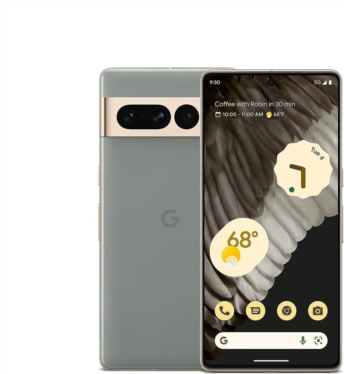 Google Pixel 7 Pro - 5G Android Phone - Unlocked Smartphone with Telephoto , Wide Angle Lens, and 24-Hour Battery - 256GB - Hazel