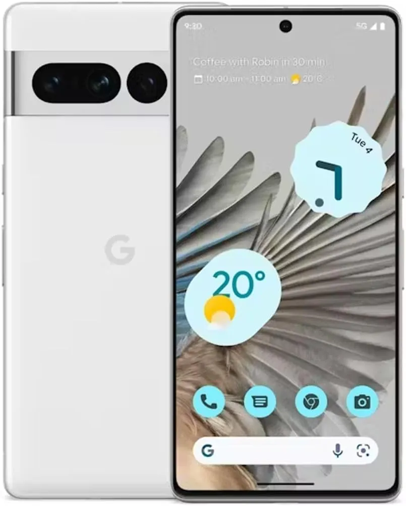 Google Pixel 7 Pro - 5G Android Phone - Unlocked Smartphone with Telephoto, Wide Angle Lens, and 24-Hour Battery - 512GB - Snow
