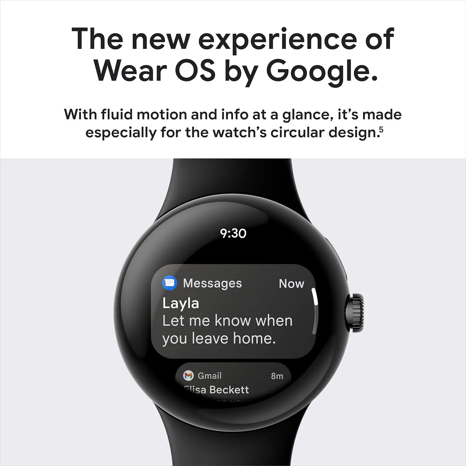 Google Pixel Watch 1st Gen (Previous Model) - Android Smartwatch with Fitbit Activity Tracking - Heart Rate Tracking Watch - Matte Black Stainless Steel case with Obsidian Active band - WiFi
