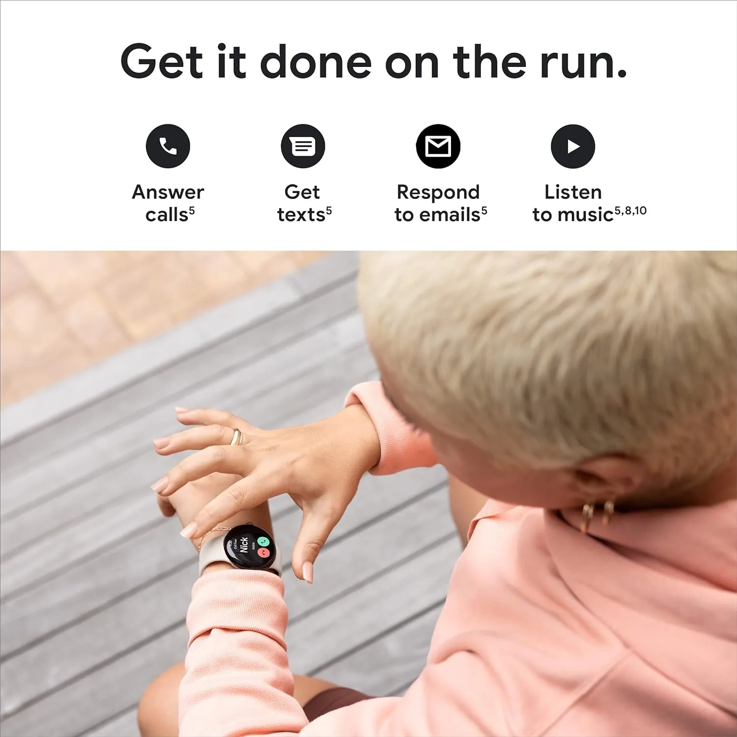 Google Pixel Watch 1st Gen (Previous Model) - Android Smartwatch with Fitbit Activity Tracking - Heart Rate Tracking Watch - Matte Black Stainless Steel case with Obsidian Active band - WiFi