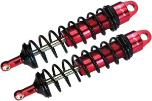 GPM 2Pc Set Upgrades Aluminum 6061-T6 Rear Adjustable Spring Dampers 143MM with 6MM Shaft for 1/8 4WD Sledge Monster Truck (95076-4) RC Cars (red)