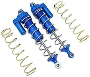 GPM for ARRMA 1/5 KRATON 8S BLX/1/5 4WD Outcast 8S BLX Aluminum Rear L-Shape Piggy Back Spring DAMPERS 187MM -4PC Set (Blue)