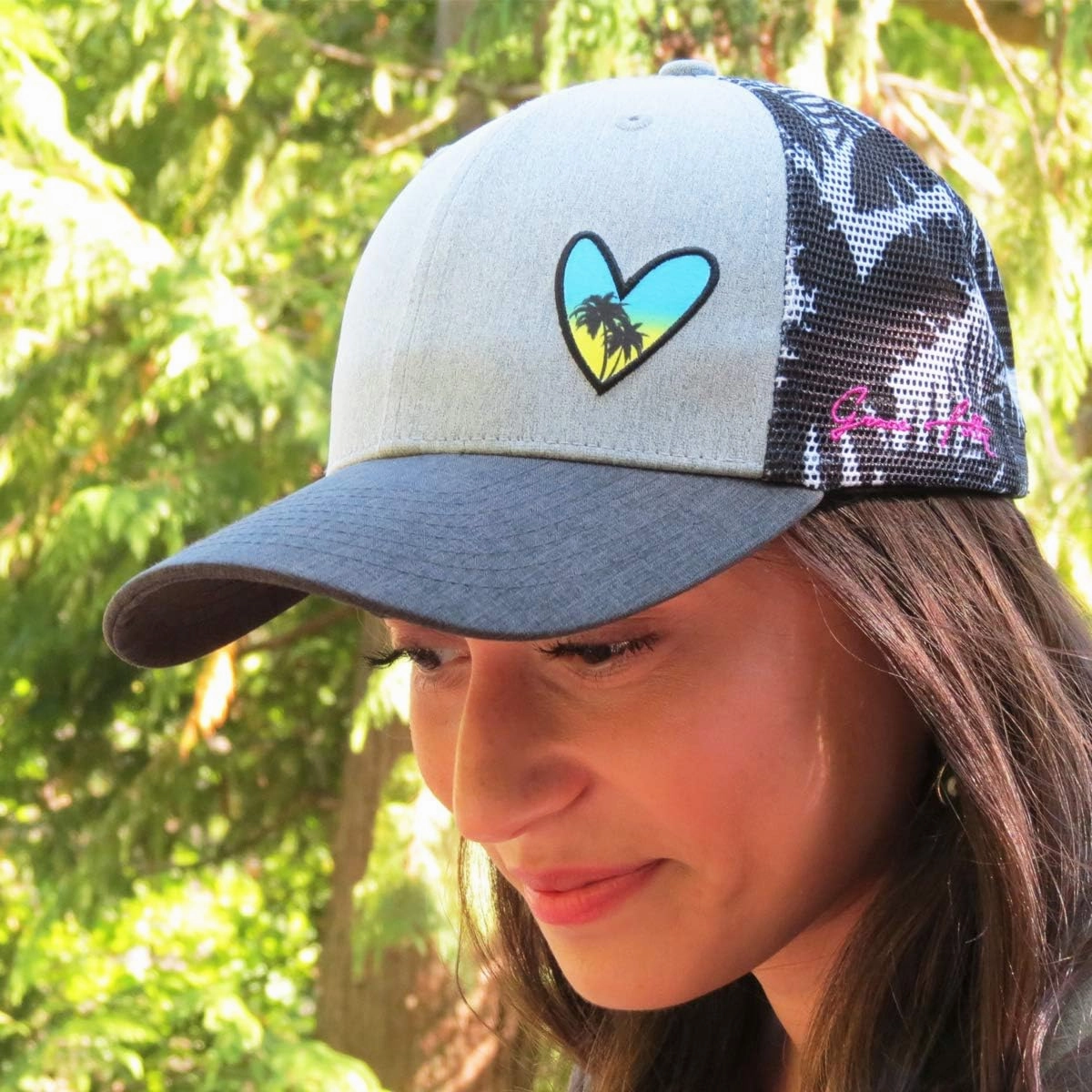 Grace Folly Beach Trucker Hats for Women- Snapback Baseball Cap for Summer