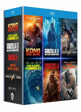 Grand Monsters Collection - 6-Disc Box Set ( Kong: Skull Island / The Meg / Godzilla: King of the Monsters / Godzilla / Rampage / Pacific Rim ) [ Blu-Ray, Reg.A/B/C Import - France ]