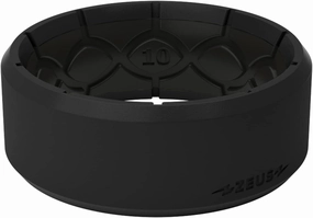Groove Life Zeus Silicone Ring - Breathable Rubber Wedding Rings for Men, Lifetime Coverage, Unique Design, Comfort Fit Ring