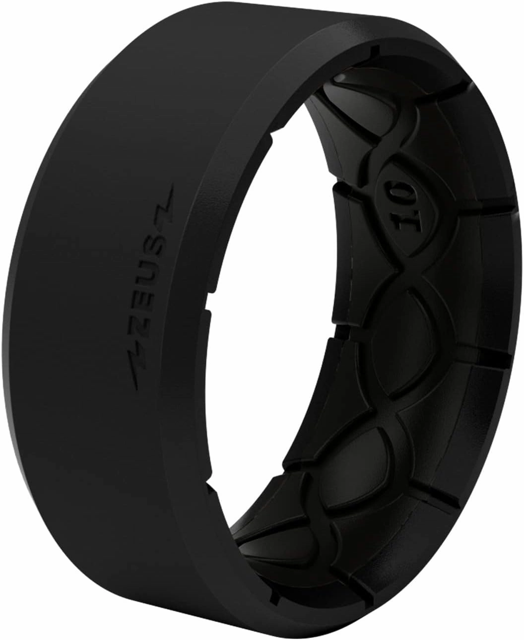 Groove Life Zeus Silicone Ring - Breathable Rubber Wedding Rings for Men, Lifetime Coverage, Unique Design, Comfort Fit Ring