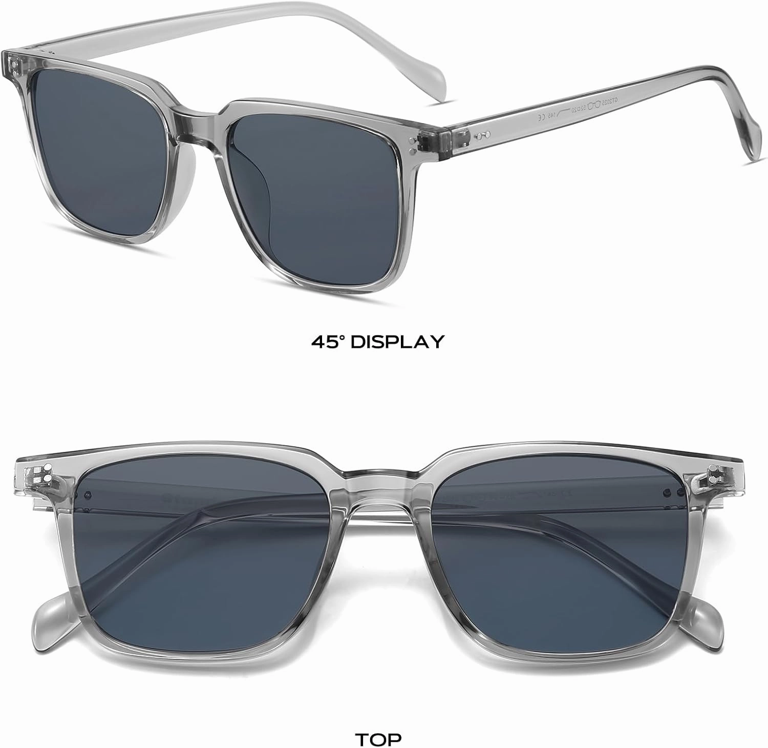 Gtand Unisex Vintage Retro Square Style Tinted Sunglasses For Men Women Fashion Rectangle Sun Glasses 52mm