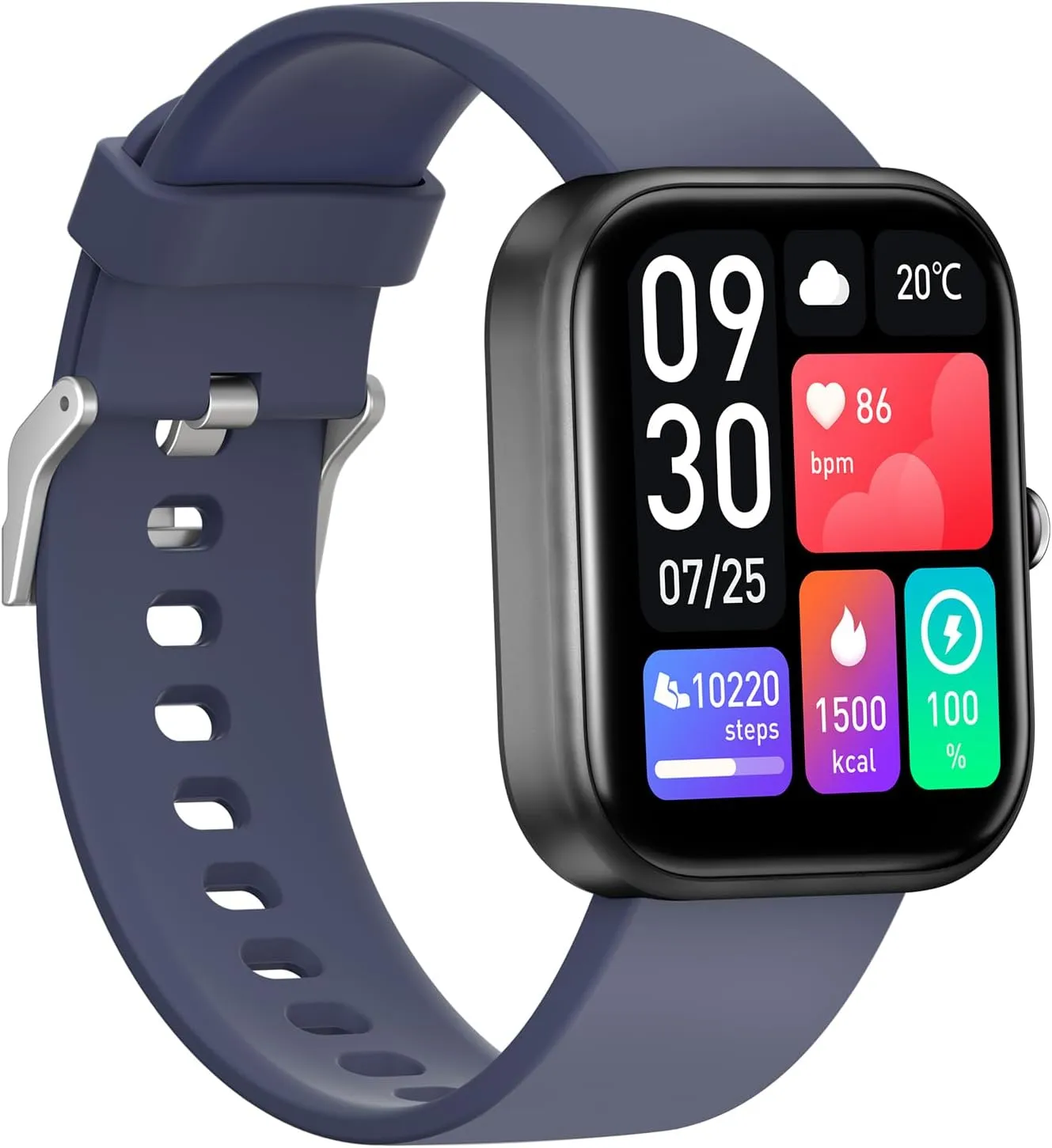 GTS5 Smart Watch for Android and iOS, Fitness Tracker, IP67 Waterproof, Smart Watch for Women Men (Blue)