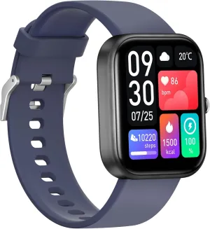 GTS5 Smart Watch for Android and iOS, Fitness Tracker, IP67 Waterproof, Smart Watch for Women Men (Blue)