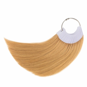 Hair Color Rings 100% Human Hair Swatches Testing Color Samples 9 inch Hair Color Light Brown 30Piece/Pack