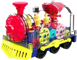 HANABASS Interactive Music-Light Electric Train Educational Toy for Boys and Girls Safe