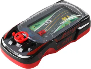 Handheld Games for Kids Ages 3 , 2 Speed Adjustable Driving Games with Music and Light, Interactive Plastic Car Racing Steering Wheel Toy, Black Car Racing Steering Wheel Toy