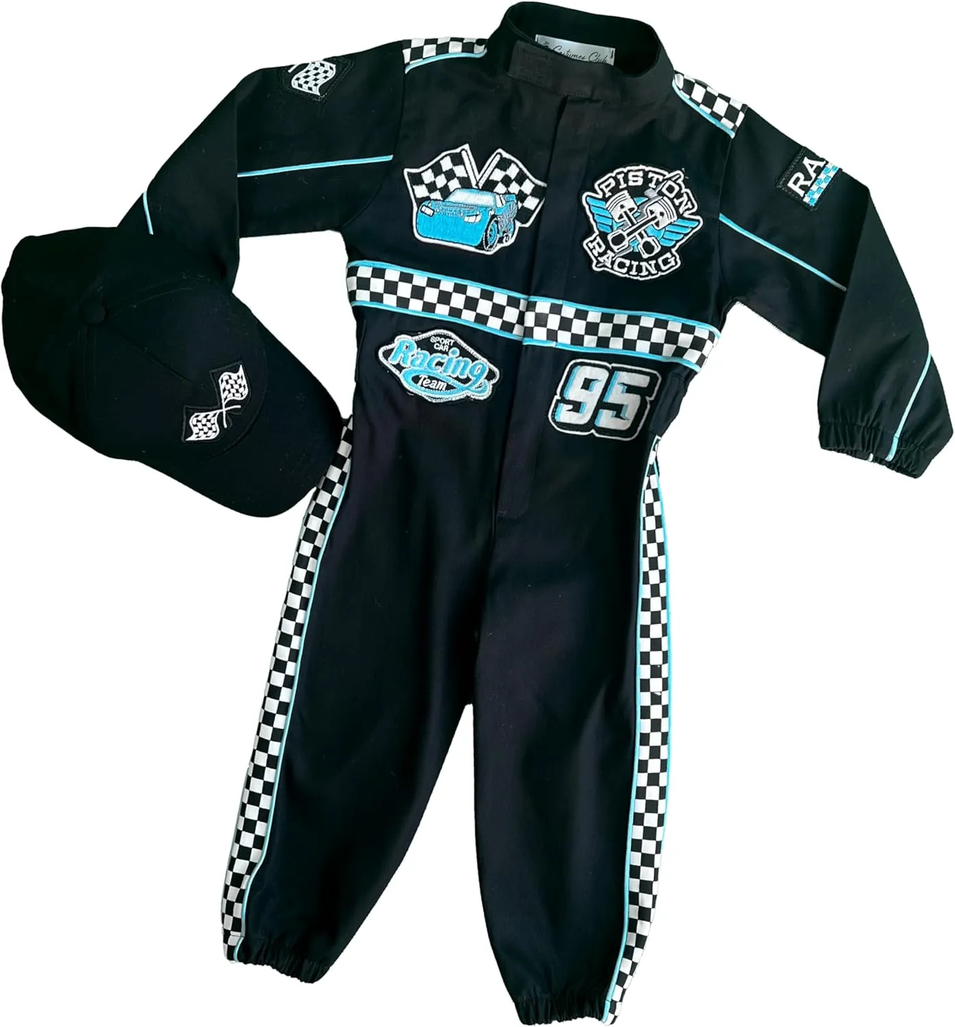 Handmade Race Car Driver Costume for Toddlers - Halloween Costume, Cars Boys Racing Outfit, Toddler Racer Suit
