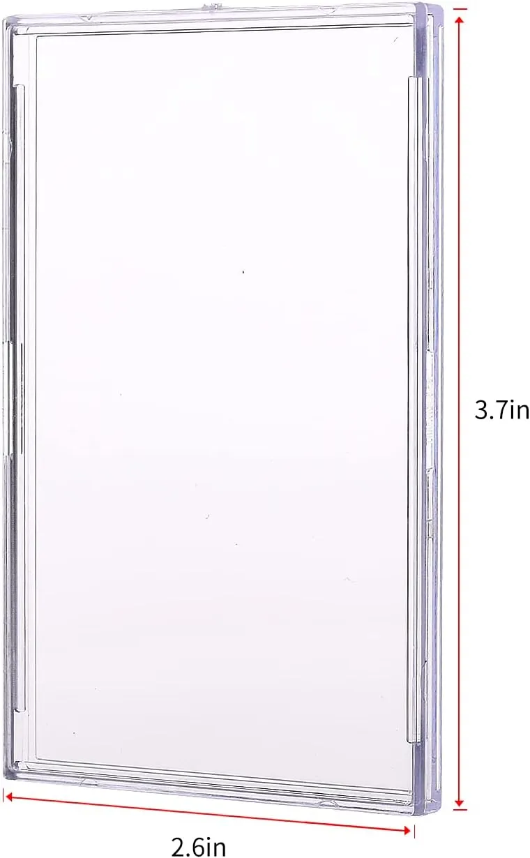 Hard Acrylic Card Protector Top Loaders - 20 Clear Sleeves   5 Display Stand for Standard Sports Cards