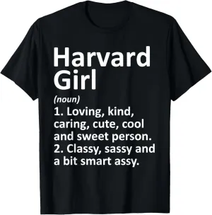 HARVARD GIRL IL ILLINOIS Funny City Home Roots Gift T-Shirt