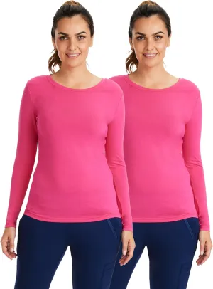 Healing Hands Women's Underscrub Soft Knit Melissa Longsleeve Scrub Tee with Breathable & Easy Care Fabric 5047