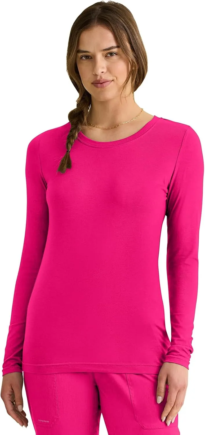 Healing Hands Women's Underscrub Soft Knit Melissa Longsleeve Scrub Tee with Breathable & Easy Care Fabric 5047