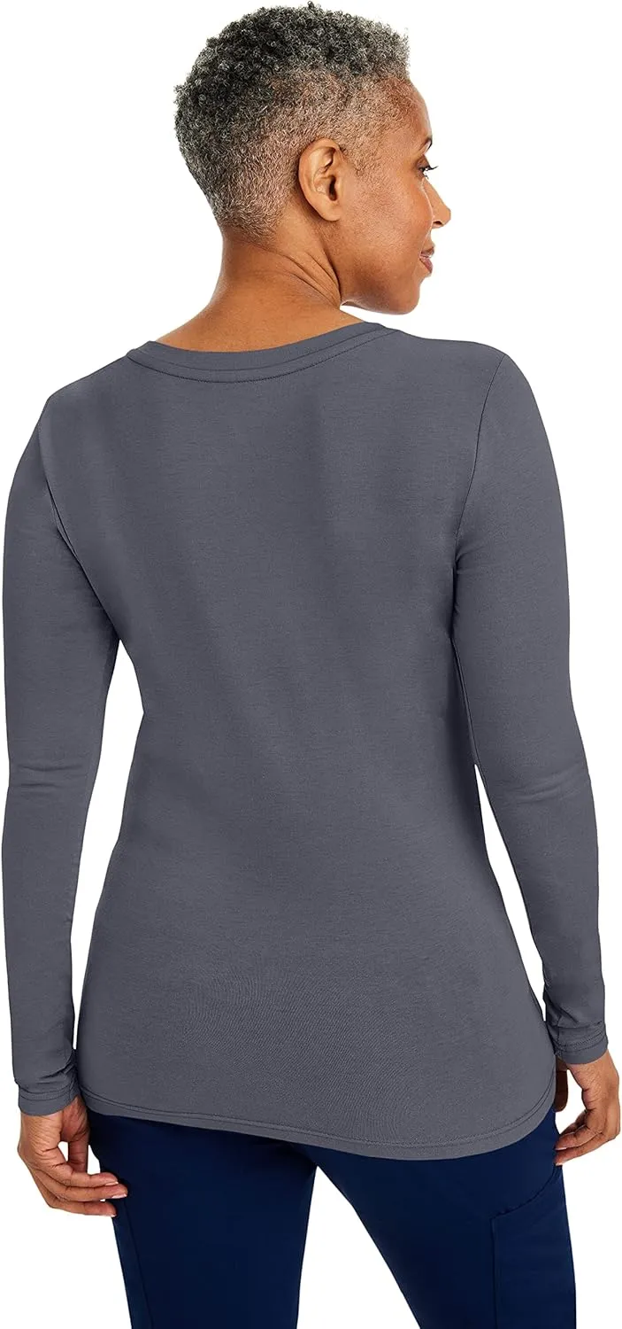 Healing Hands Women's Underscrub Soft Knit Melissa Longsleeve Scrub Tee with Breathable & Easy Care Fabric 5047
