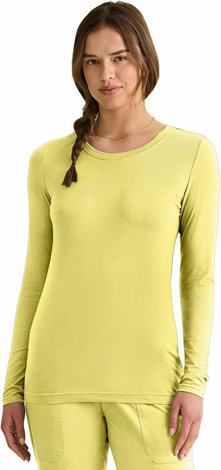Healing Hands Women's Underscrub Soft Knit Melissa Longsleeve Scrub Tee with Breathable & Easy Care Fabric 5047