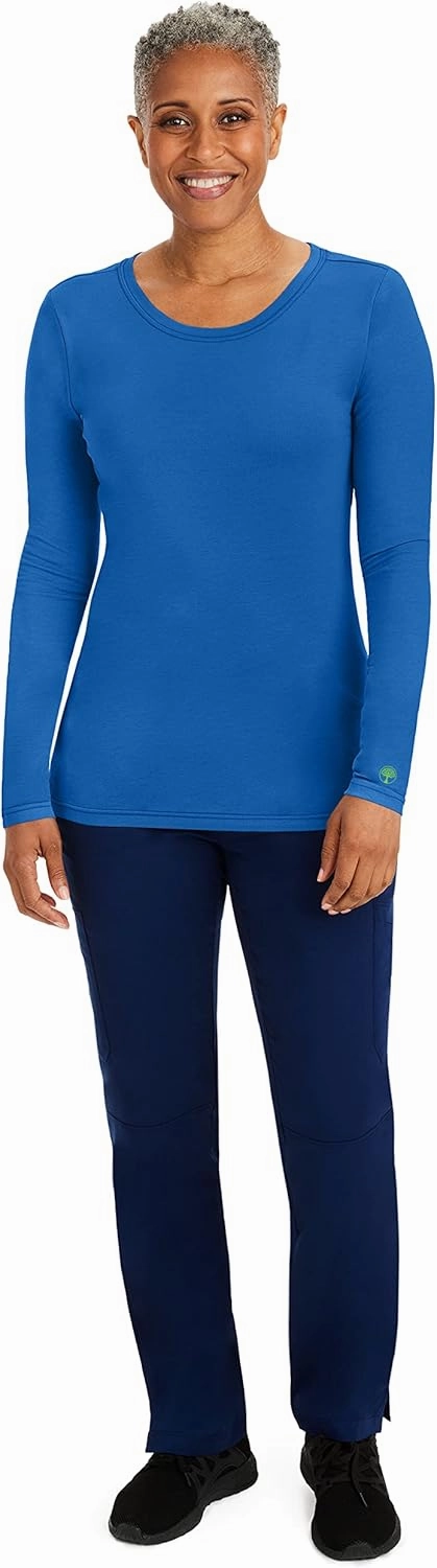 Healing Hands Women's Underscrub Soft Knit Melissa Longsleeve Scrub Tee with Breathable & Easy Care Fabric 5047