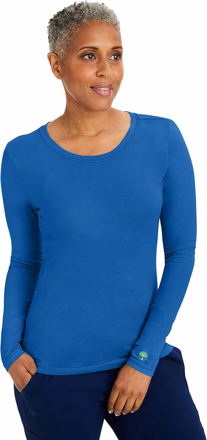 Healing Hands Women's Underscrub Soft Knit Melissa Longsleeve Scrub Tee with Breathable & Easy Care Fabric 5047