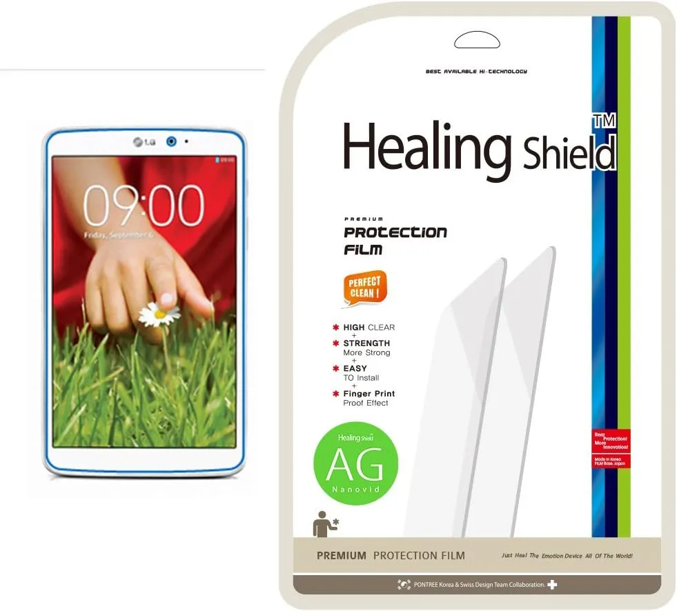 Healingshield AG Nanovid Anti-fingerprint Premium LCD Screen Protector   Surface Protection Cover for LG Gpad 8.3