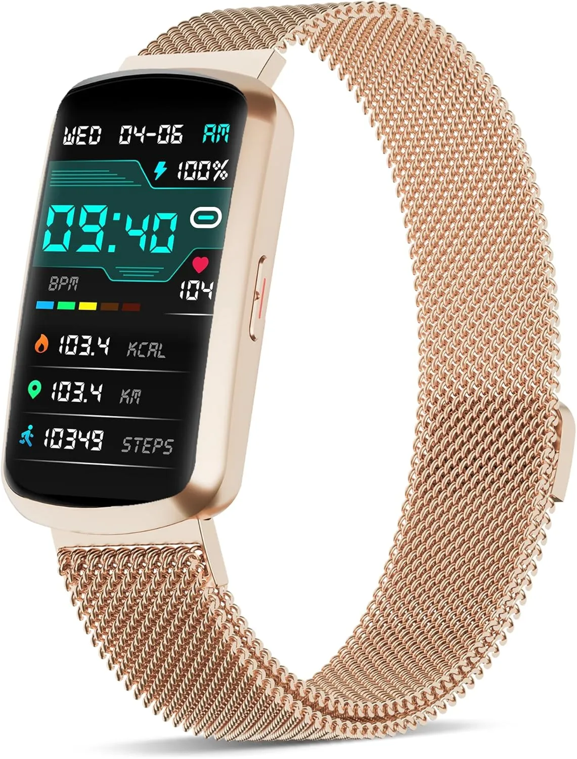 Health Fitness Tracker, Smart Watch with 24/7 Heart Rate and Blood Pressure Monitor, Activity Tracker with Blood Oxygen, 120 Sport Mode Waterproof Sleep Tracker for Women Men