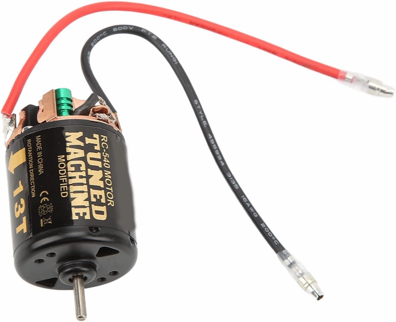 High Speed 540 Brushed Motor 13t Brushed Engine for 1/10 RC Racing Car, Easy Installation, Black Iron   Copper