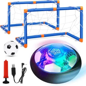 Hover Soccer Balls, 2 in1 Hover Football Toy Set with LED Star Night Light USB Rechargeable Bumper Sports Games Gift for Boys Age 6 7 8 9 10 11 12 Christmas Birthday Party Present