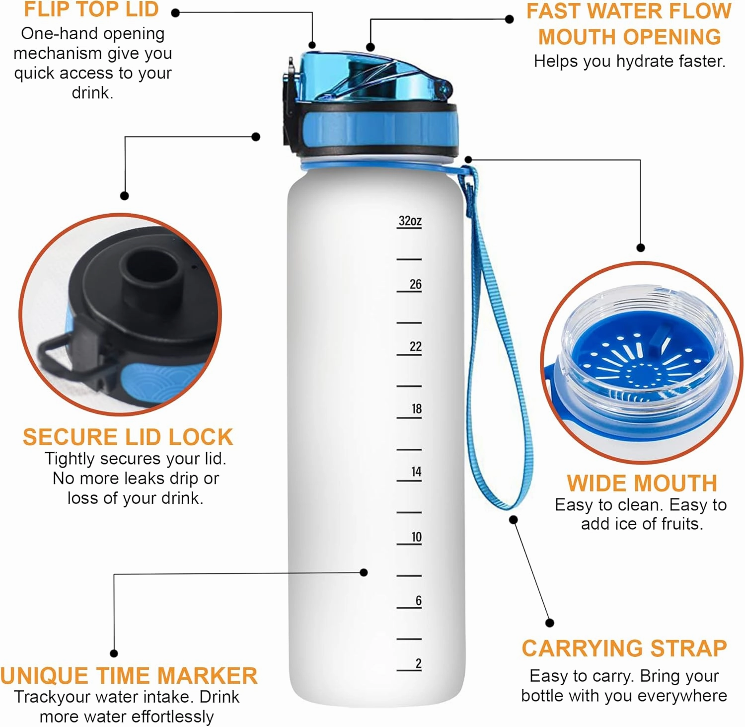 Hyturtle Personalized Basketball Lovers 32 Oz 1Liter Motivational Water Bottle With Time Marker, Just A Girl Who Loves Basketball, Sport Lovers Gifts For Women, Girl, Player On Birthday, Christmas